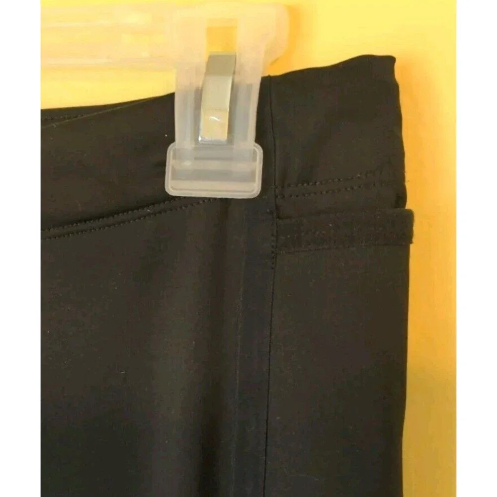 Nike Dri-Fit Running Athletic Leggings Womens M Black Side Zip Pocket Pull On